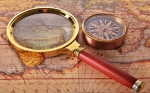 Magnifying glass and compass to help the search Copyright 35823004_123rf.com.au